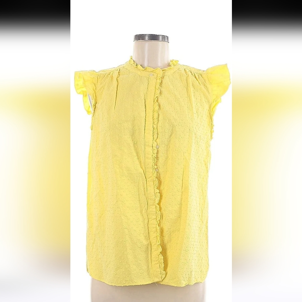 Loft yellow blouse, XS NWT
